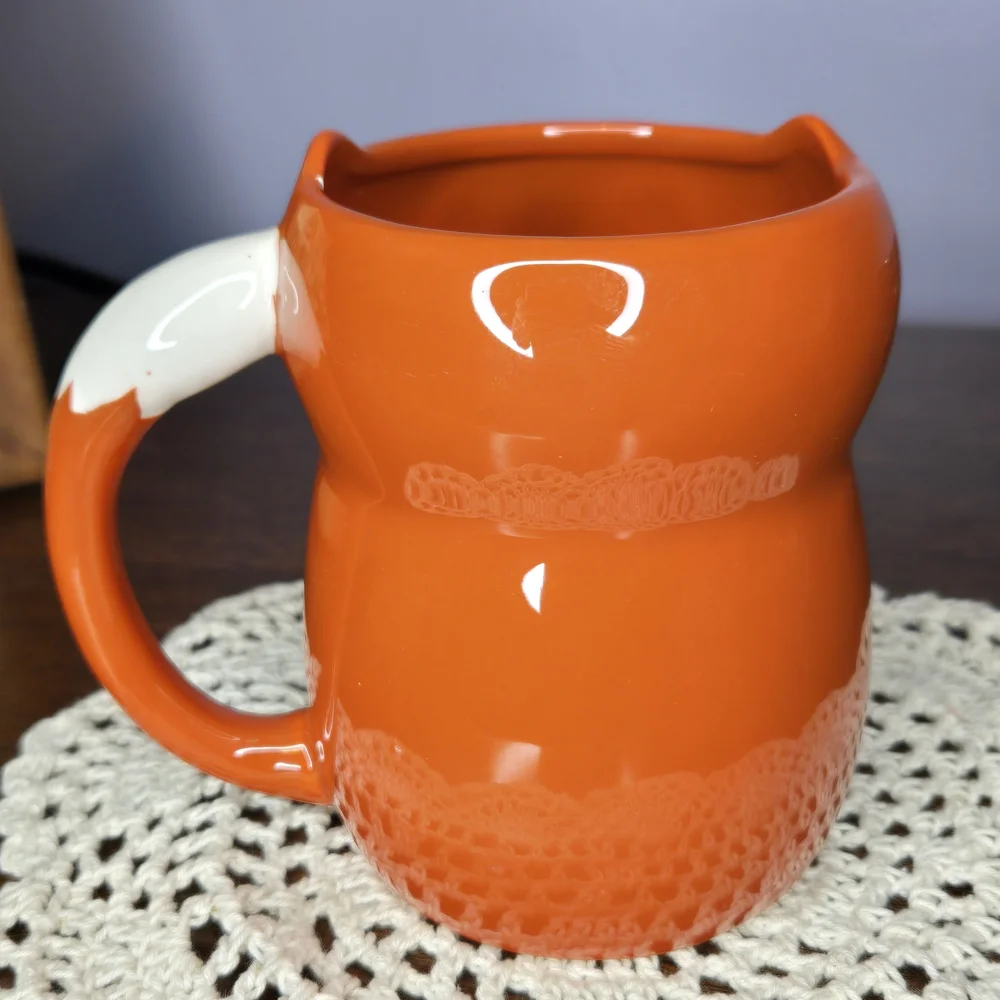Cute Fox Shaped Mug For Small Plants/ Planter, Decor,Coffee, From Holiday Home
